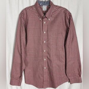 Brooks brothers Men's Red Check Button-Down Shirt